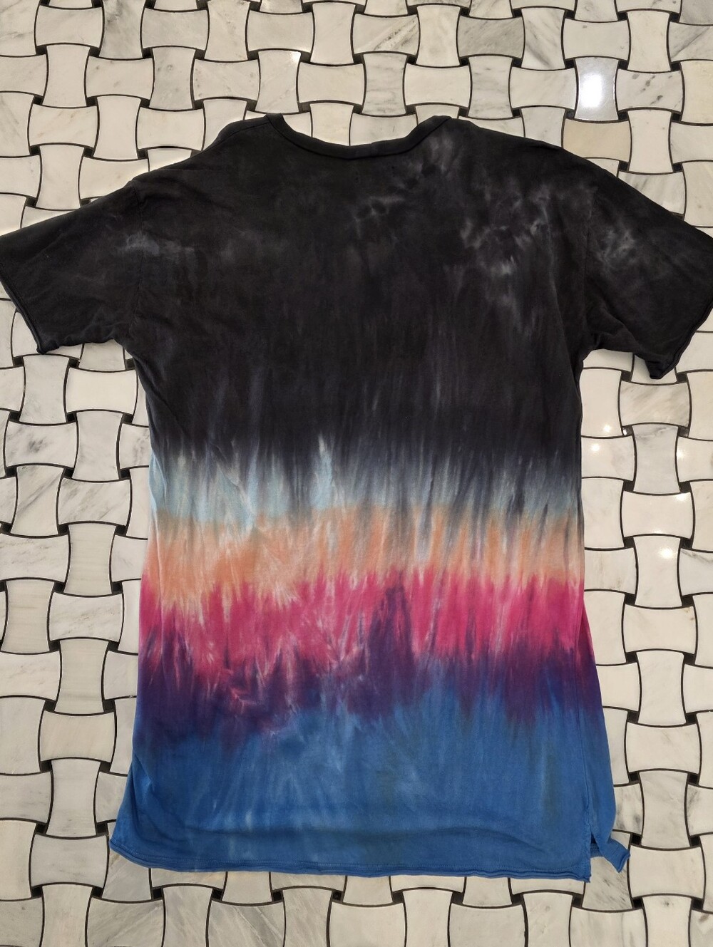 Michael Lauren Burman T-shirt Dress In Malibu Sunset 100% Supima Cotton - Picture 6 of 11